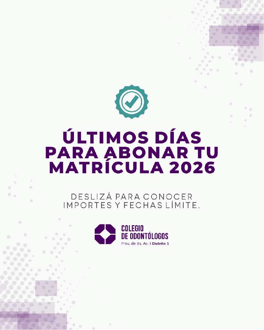 ÚLTIMOS DÍAS PARA ABONAR LA MATRÍCULA 2026