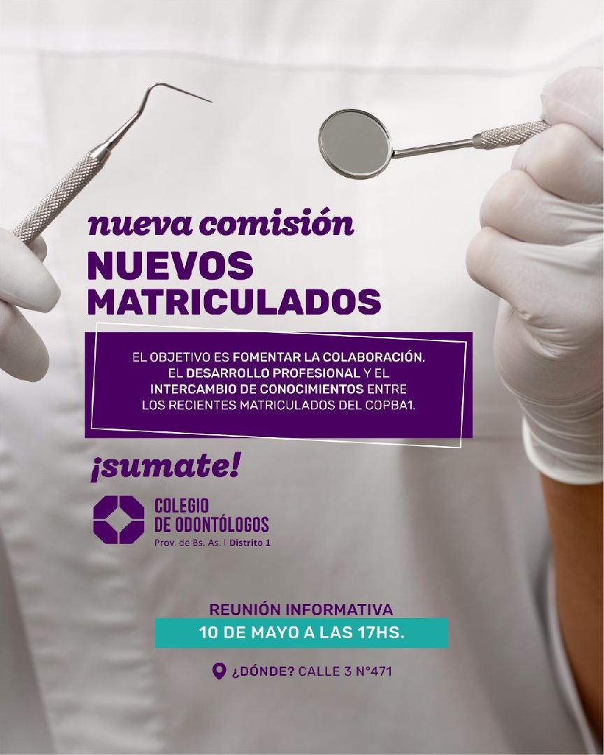 COMISIÓN DE NUEVOS MATRICULADOS 