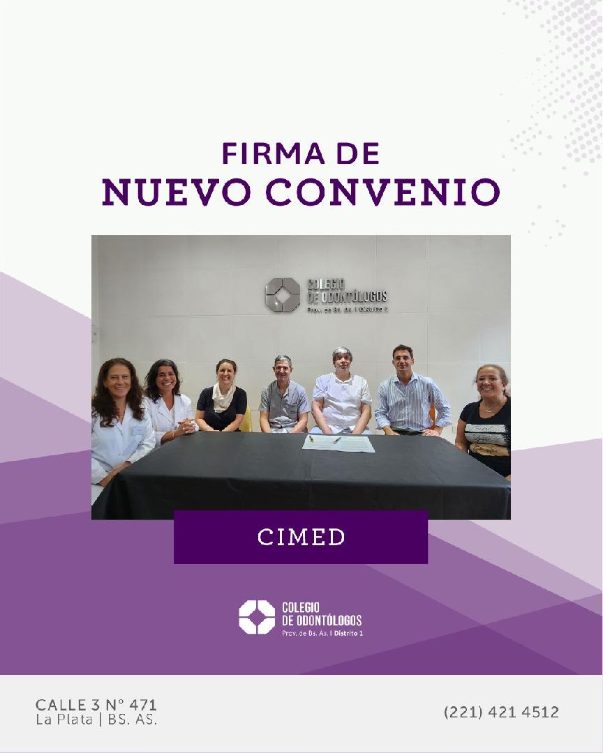 NUEVO CONVENIO CON CIMED