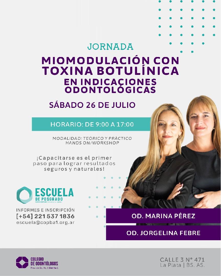 MIOMODULACIÓN CON TOXINA BOTULÍNICA EN INDICACIONES ODONTOLÓGICAS