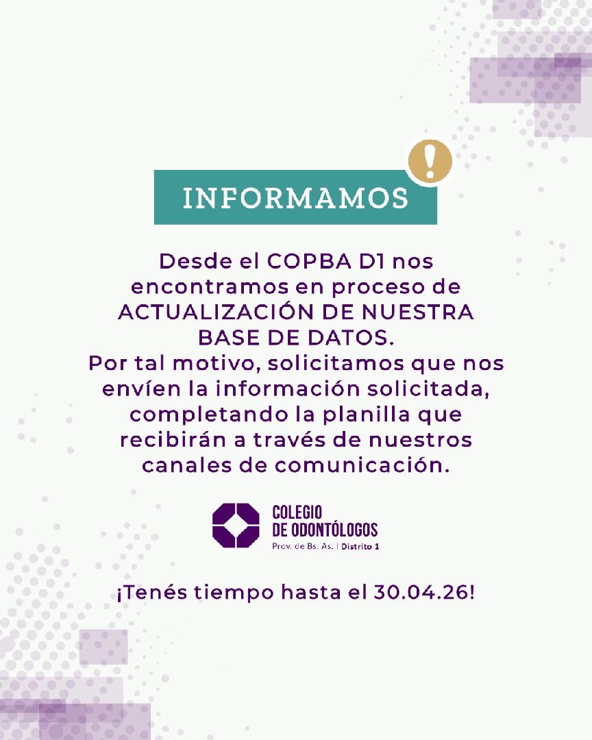 ACTUALIZACIÓN DE DATOS PROFESIONALES