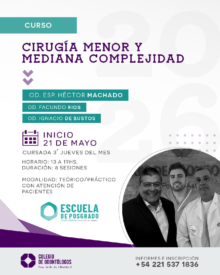 CIRUGÍA DE MENOR Y MEDIANA COMPLEJIDAD