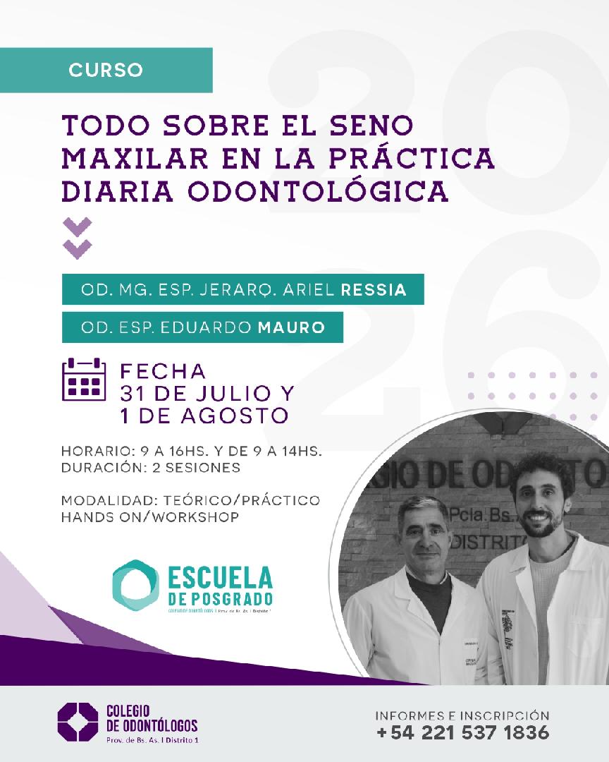 TODO SOBRE EL SENO MAXILAR EN LA PRACTICA DIARIA ODONTOLOGICA