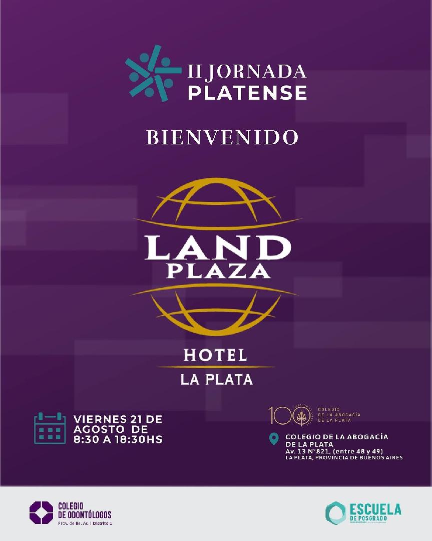 GRACIAS LAND PLAZA LA PLATA POR ACOMPAÑARNOS EN LA II JORNADA PLATENSE