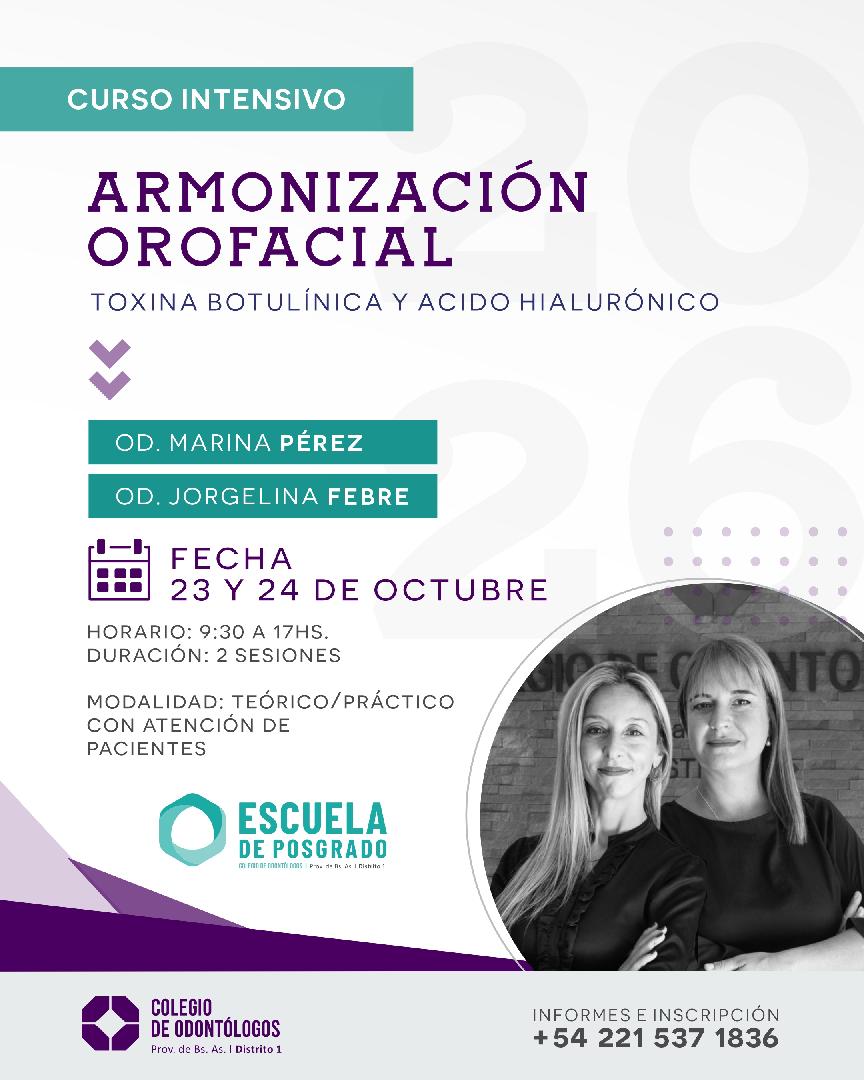 ARMONIZACIÓN OROFACIAL: TOXINA BOTULÍNICA Y ÁCIDO HIALURÓNICO