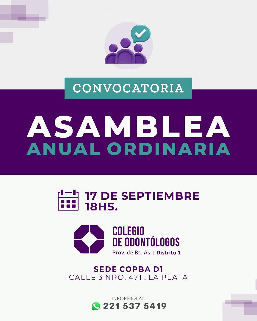 ASAMBLEA ANUAL ORDINARIA