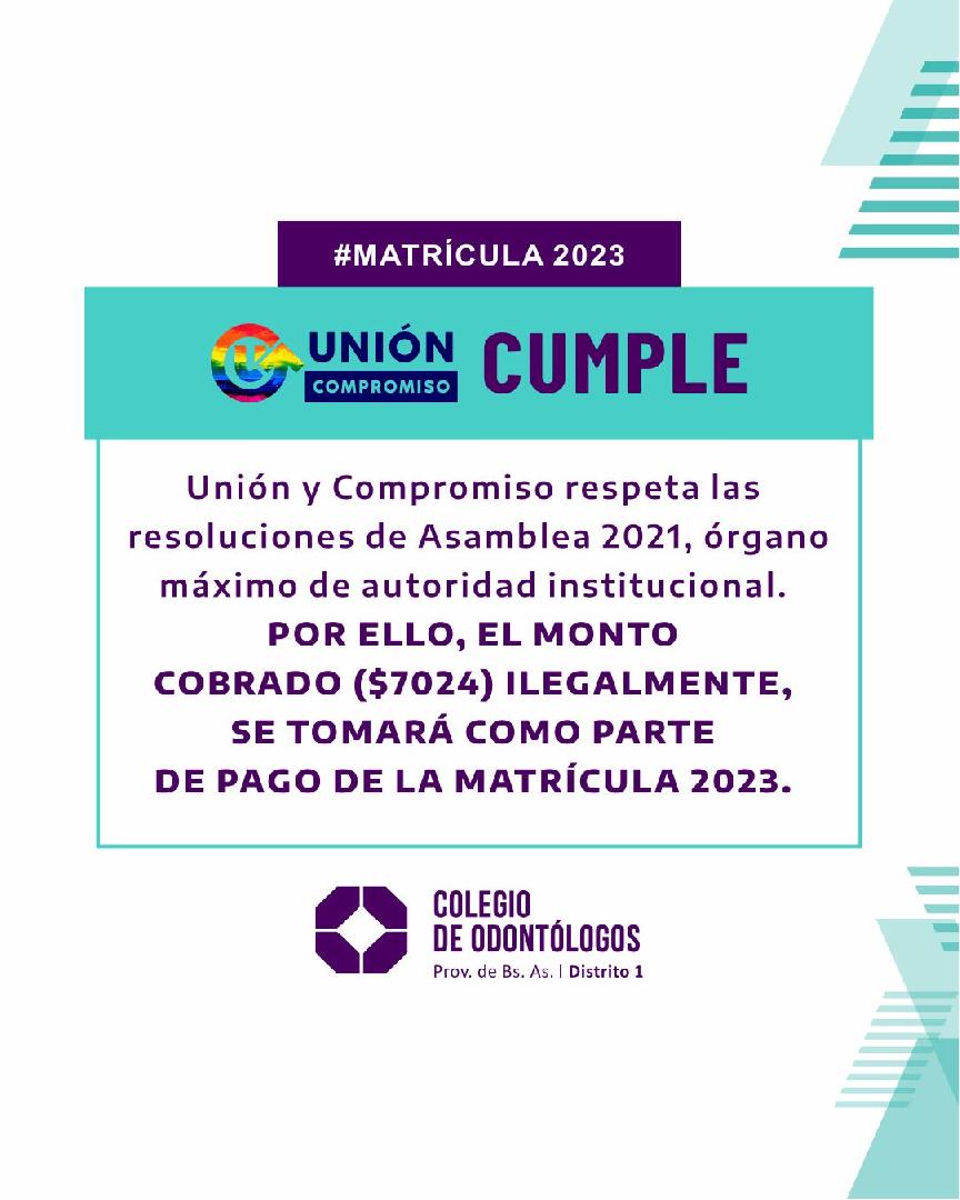 UNIÓN Y COMPROMISO CUMPLE