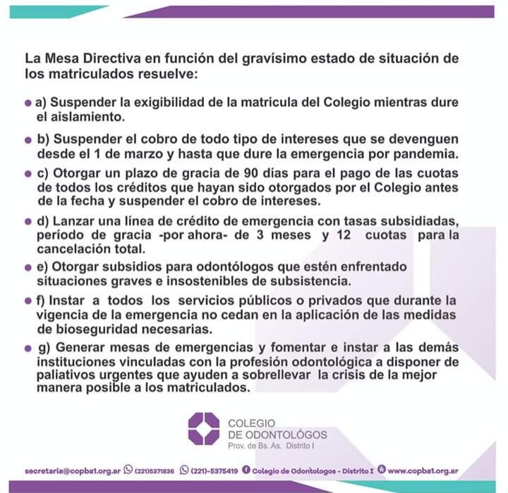 Información sobre Subsidios y/o Prestamos COVID-19